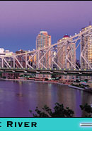 south bank from the storey bridge brisbane